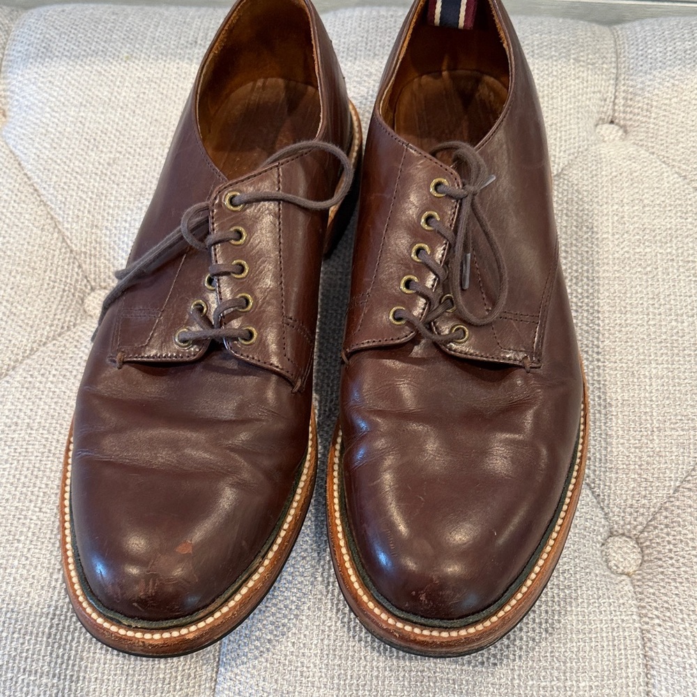 J. Crew Dark Brown Leather Oxfords